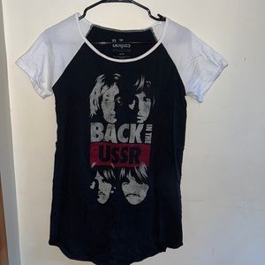 The Beatles, back in the USSR tunic tee